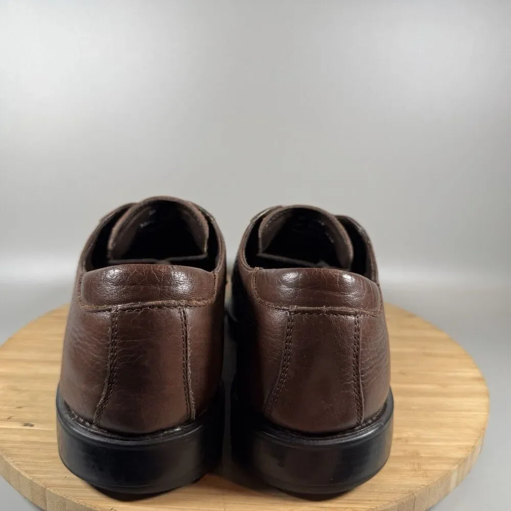 Johnston & Murphy‎ Men's Sz 10 Brown Cap Toe Dress Shoe Leather Oxford